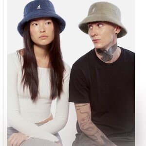 Kangol Black Furgora Bucket Hat, size Small